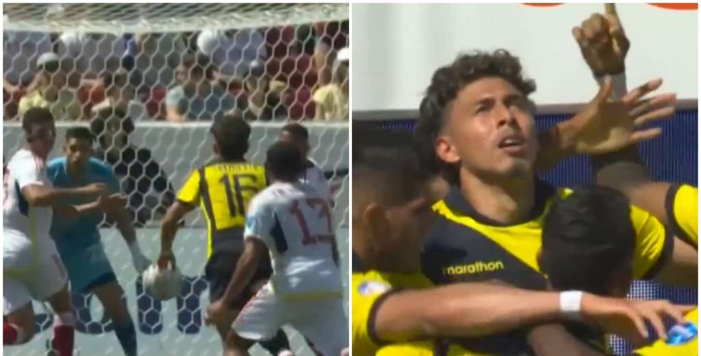 Sarmiento marca un golazo para Ecuador que le gana a Venezuela con uno menos