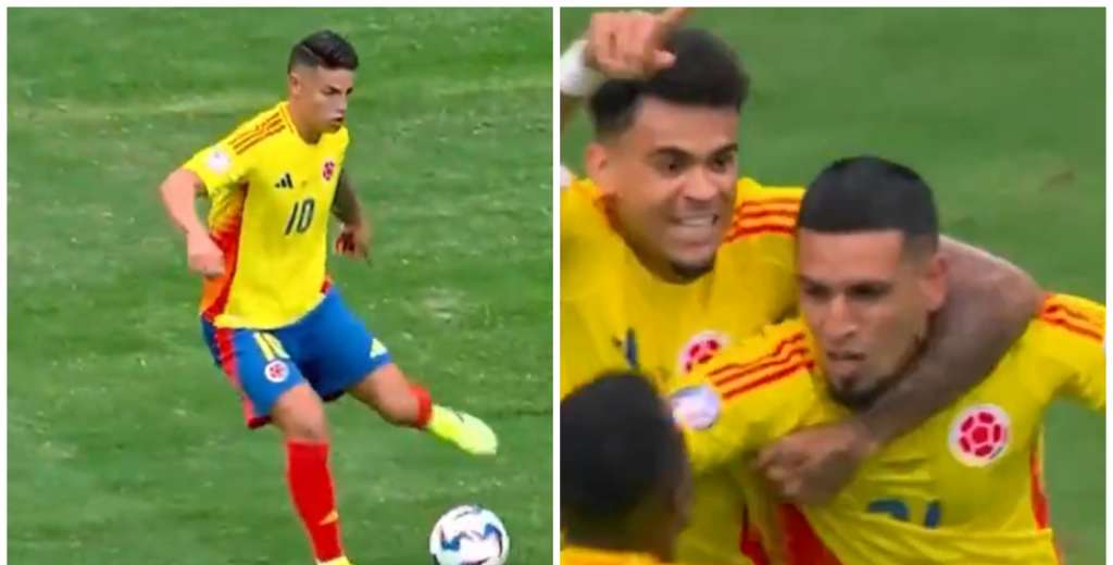La espectacular asistencia de James Rodríguez para el 1-0 de Colombia a Paraguay