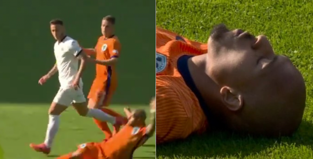 Malen complicó a Países Bajos: quiso rechazar y se metió un gol en contra