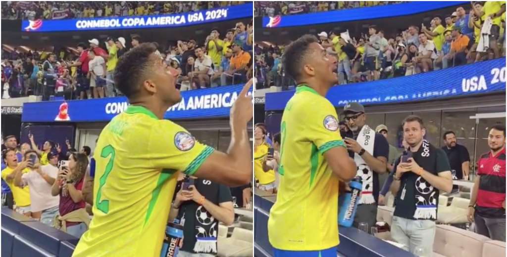 Brasil arde: terminó el partido y Danilo fue directo a buscarlo a la tribuna...