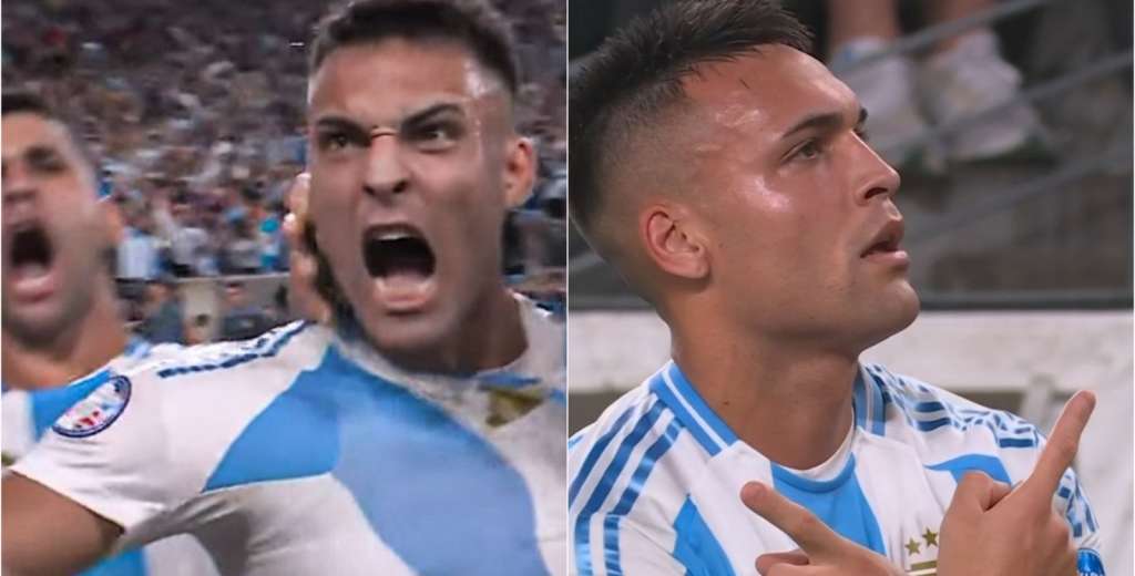 Le rompió el arco: el golazo de Lautaro Martínez para el 1-0 de Argentina