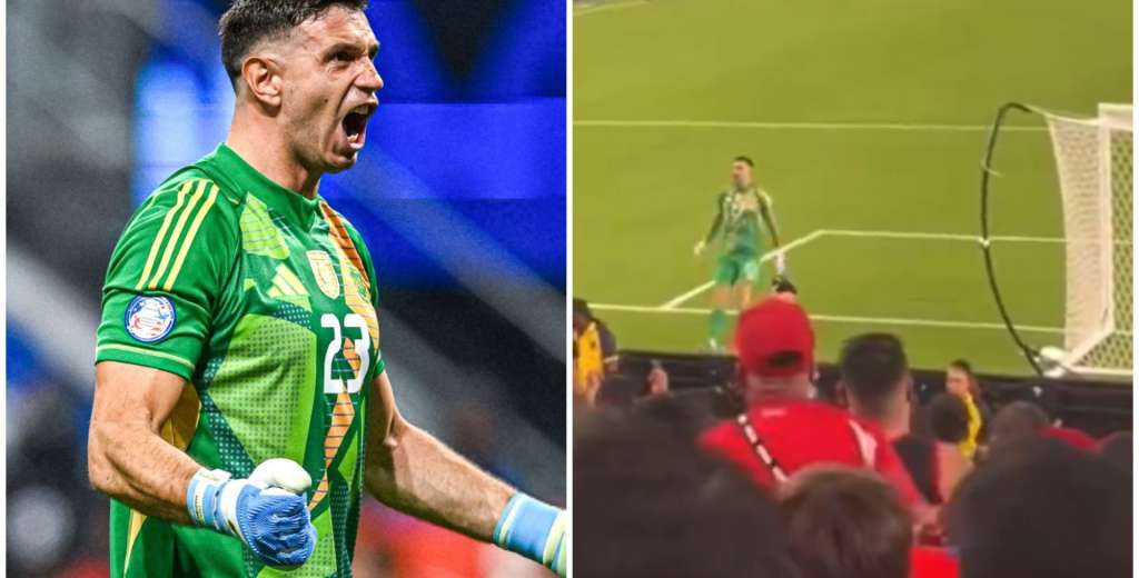 El Dibu se volvió loco: le gritó el gol en la cara a la hinchada chilena