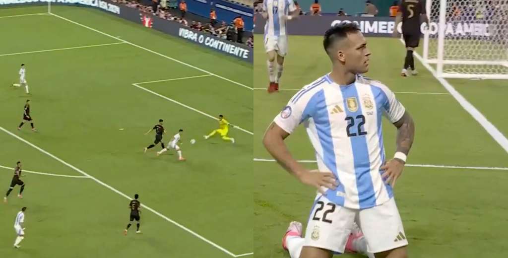 Lautaro Martínez y un gol brutal a Perú: se la picó por arriba a Gallese