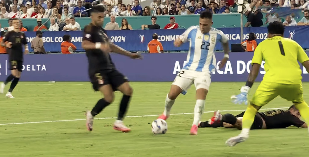 Lautaro lo hizo otra vez: tremendo golazo entre 3 rivales de Perú
