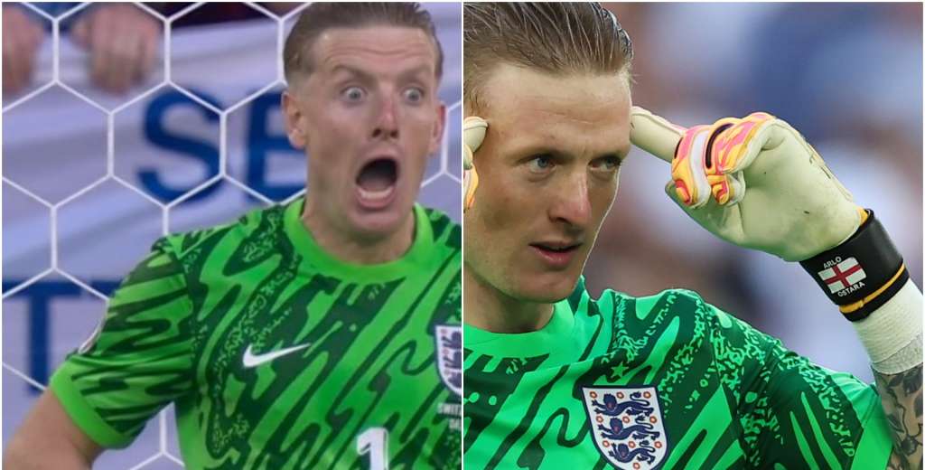 Pickford y la reacción que nadie vio: lo que hizo antes de cada penal de Suiza