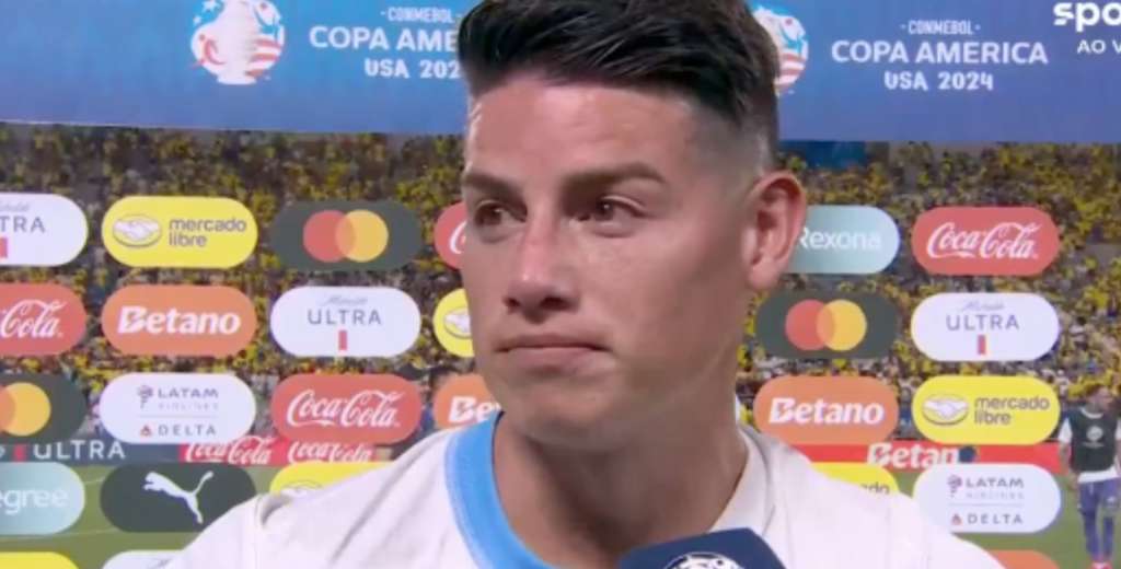 James no pudo ni hablar: se largó a llorar y dejó la entrevista