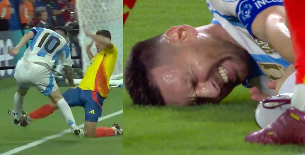 La imagen que paralizó a toda Argentina: Messi se revolcó del dolor