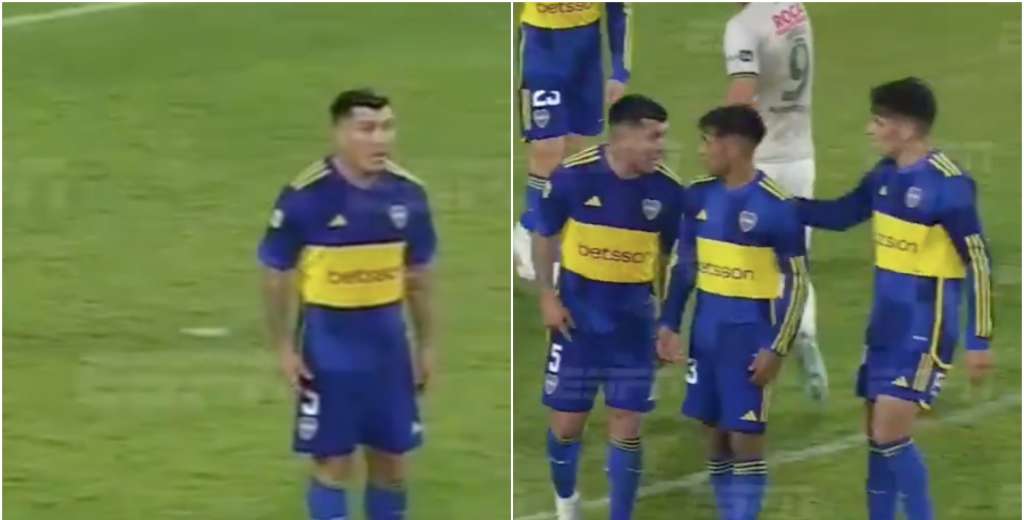 Medel impresentable: insultó cara a cara a un juvenil de Boca en pleno partido