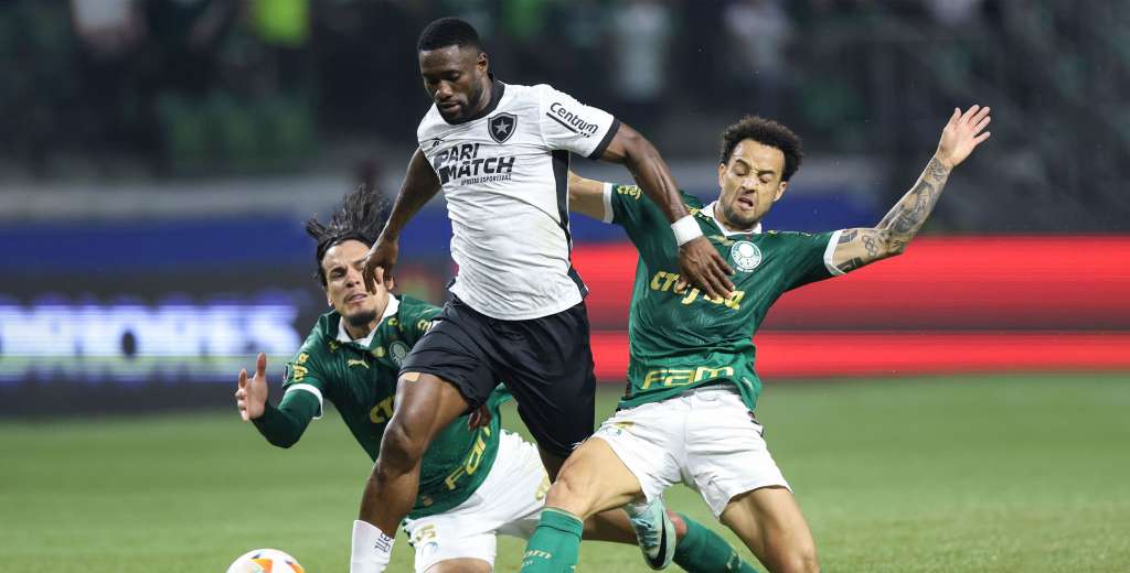 Con un final infartante, Botafogo eliminó a Palmeiras en la Libertadores