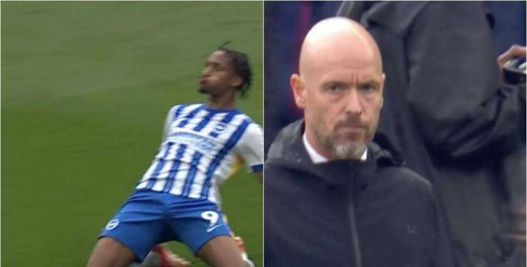 Brighton deja a Ten Hag hundido: le gana al United en la última jugada...