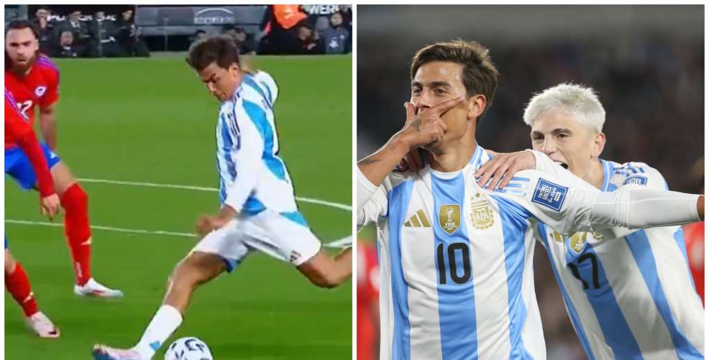 A lo Messi y con la diez: Dybala y un golazo notable a Chile