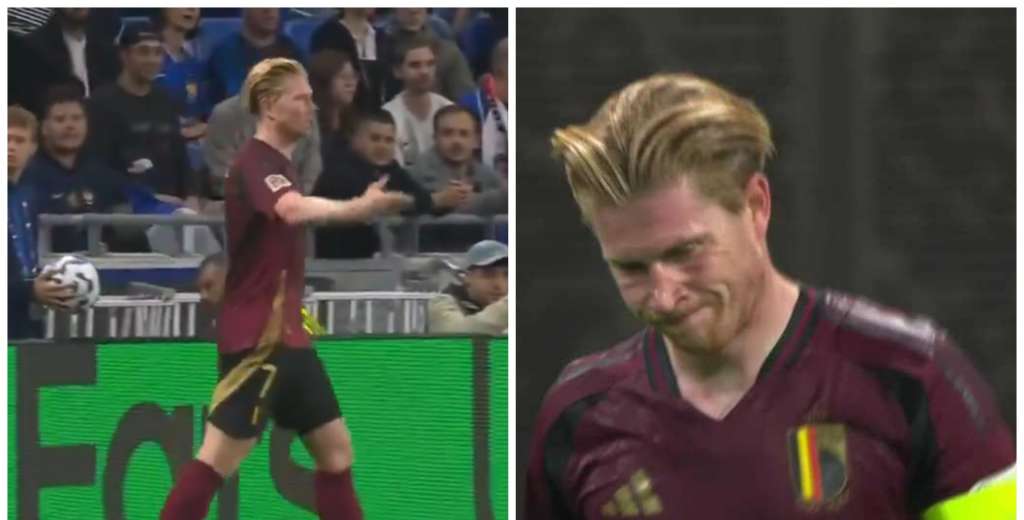 Volvió a explotar: el fastidio de Kevin De Bruyne en la derrota con Francia