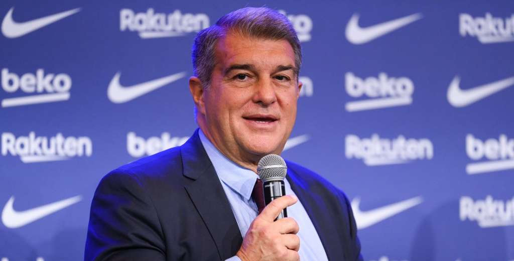 Sonríe Laporta: la gran estrella que quiere ser "leyenda del Barcelona"