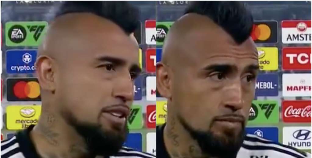 Y tras igualar, Arturo Vidal humilló a los jugadores de River: "Seamos sinceros"