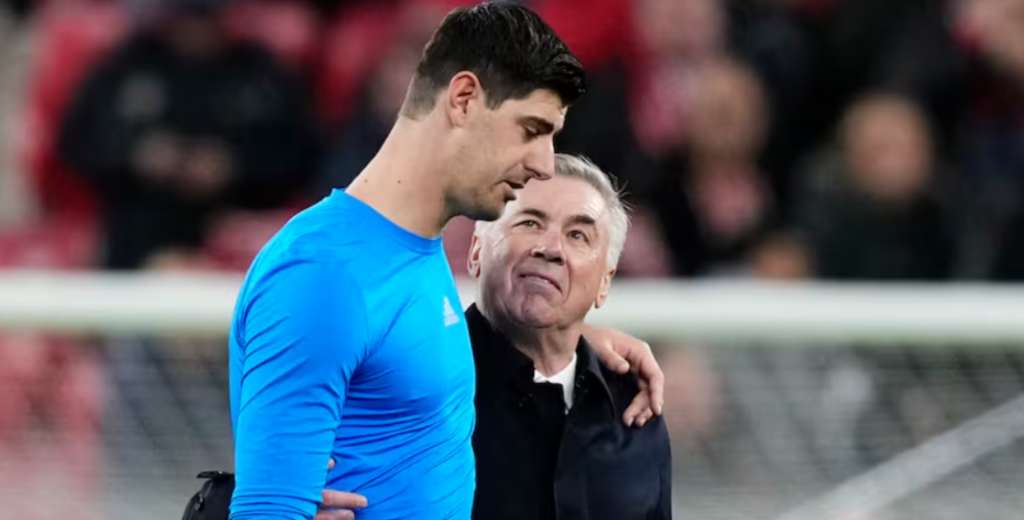 Ancelotti llenó de elogios a Courtois: "Es el mejor del mundo ahora mismo"