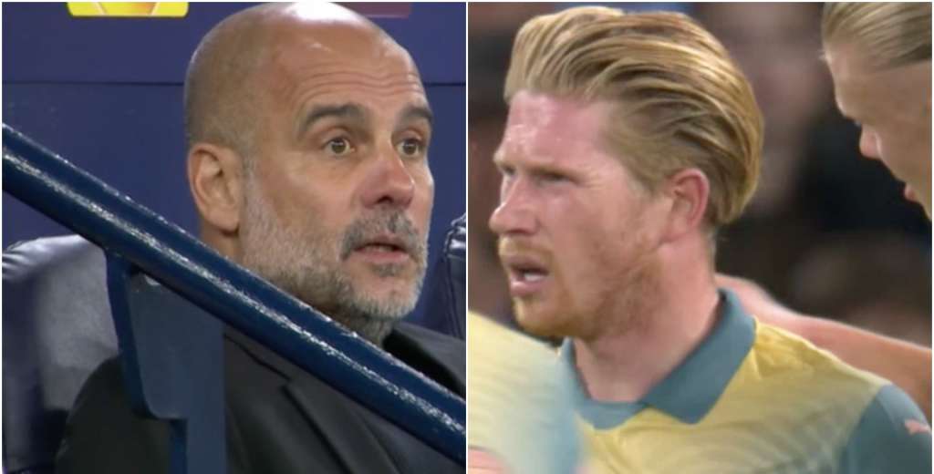 Guardiola indignado e insultando: otra vez lo mismo con Kevin De Bruyne...