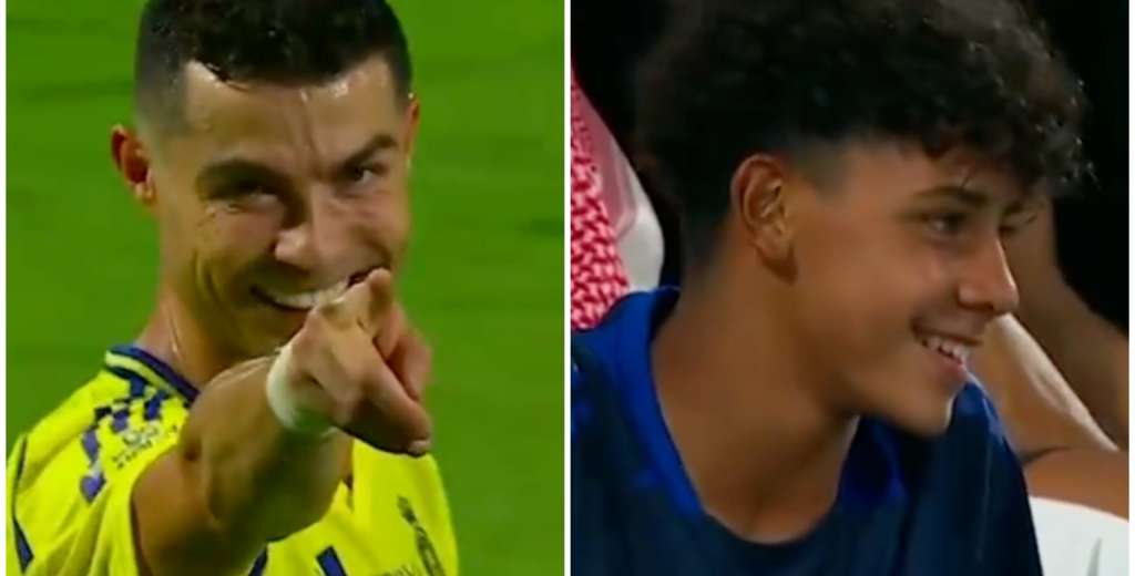 Cristiano emocionado: la dedicatoria especial para su hijo en la goleada de Al-Nassr