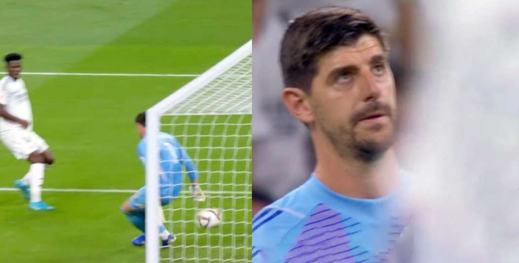 Papelón de Courtois: el gol en contra que se metió contra Espanyol