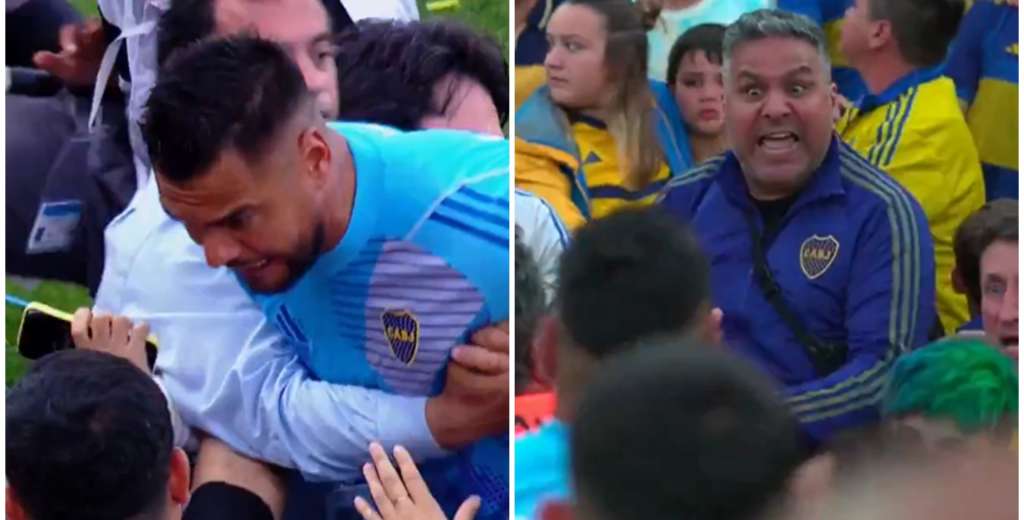 Escándalo en el Superclásico: Romero casi se agarra a las piñas con un hincha 