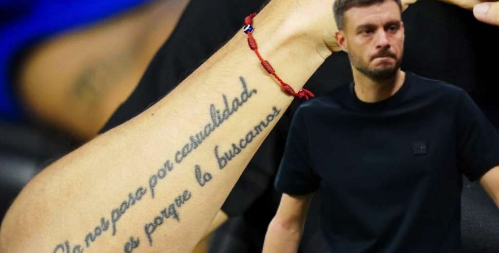 Locura absoluta: es fanático de Martín Anselmi y se hizo un tatuaje del DT de Cruz Azul