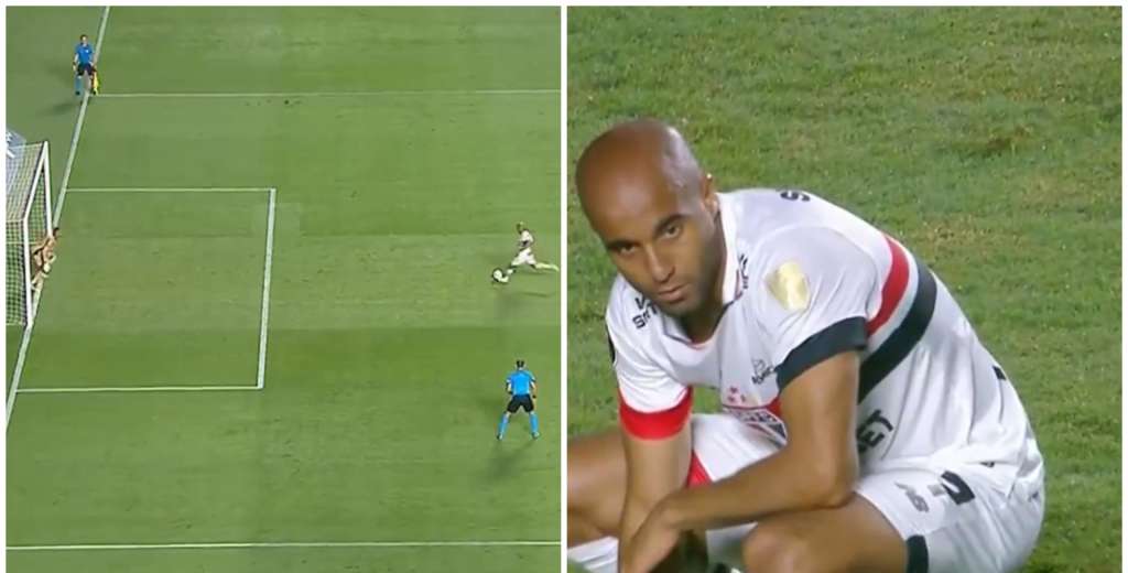 Lucas Moura pateó su penal: quiso ponerla al ángulo, la mandó al cielo...