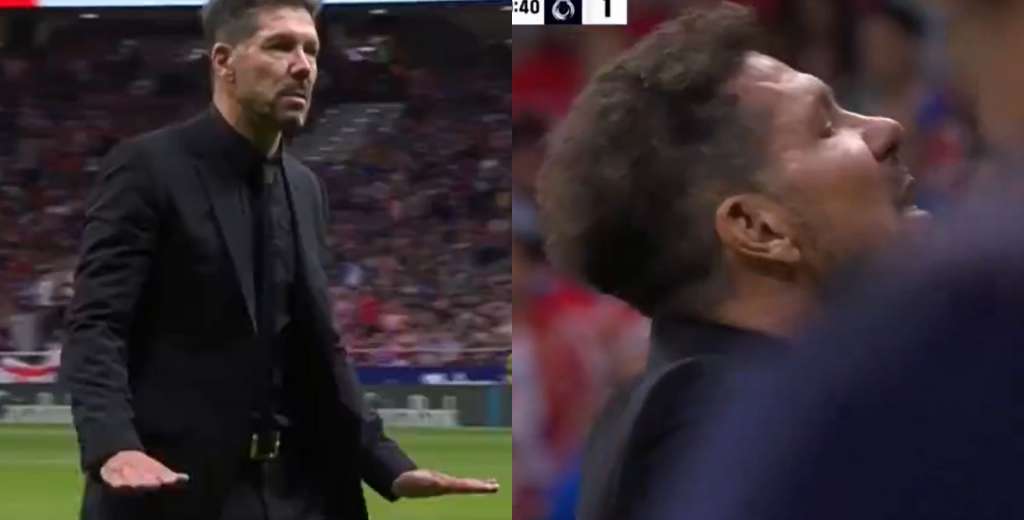 De locos: Cholo Simeone discutió con sus propios hinchas en el derby